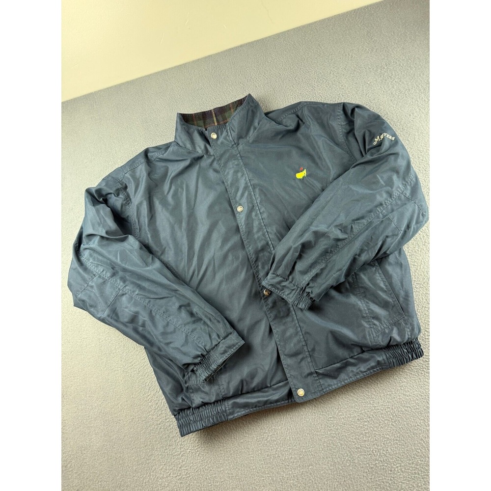 Masters Collection Jacket Men's XL Green Golf Plaid Reversible Hooded‎ Softshell - Picture 3 of 14